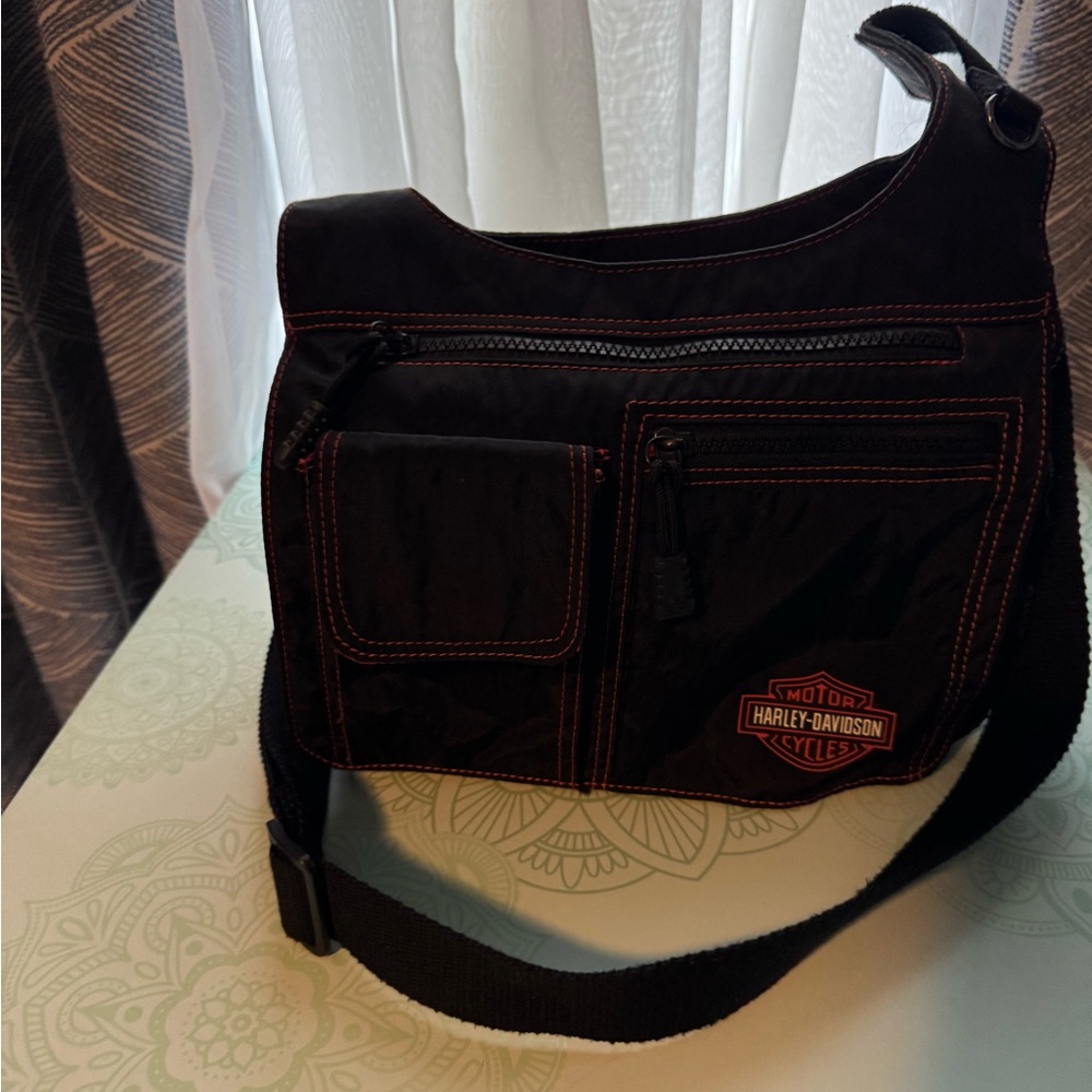 Harley Davidson bar and shield logo crossbody